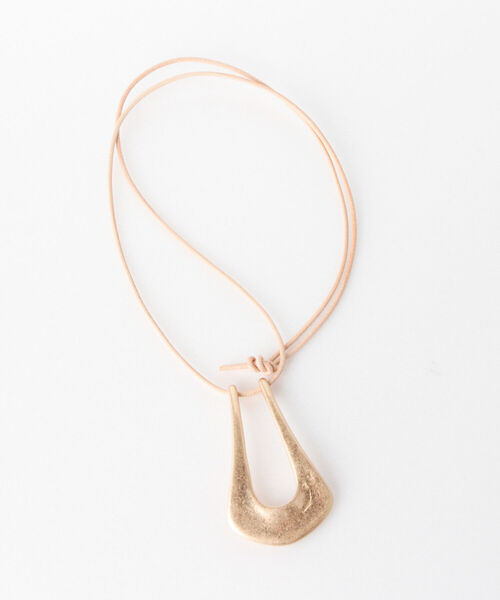 NOLLEY’S（ノーリーズ）の「U字トップ革ひもネックレス（ネックレス・レディース・シルバー/ゴールド/ブラック・FREE）」の14枚目の写真