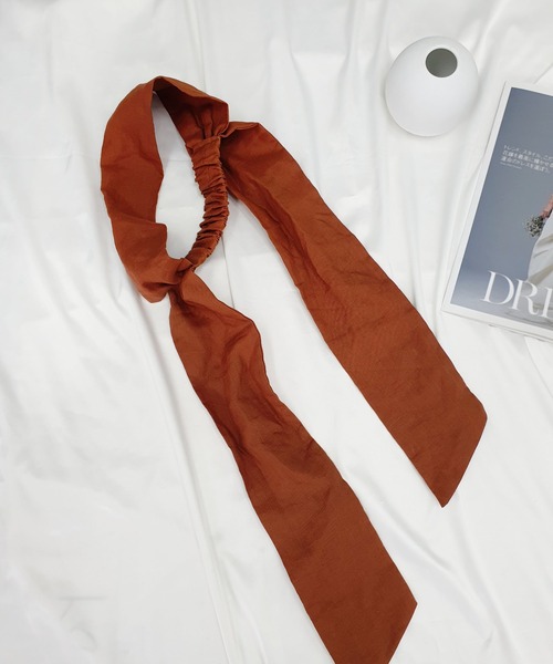 CEMONEMO（セモネモ）の「ボリューム リボン ヘアターバン（ヘアバンド・レディース・オレンジ/ブラック/グレー/モカ・FREE）」の22枚目の写真