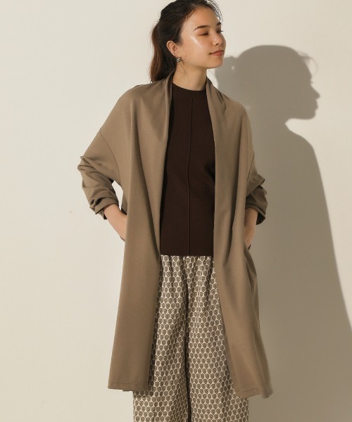 Bou Jeloud(ブージュルード)の「撥水ロングカーディガン(カーディガン/ボレロ・レディース・ネイビー/モカ/キャメル・FREE)」の13枚目の写真