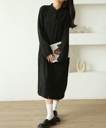 ゆるふわロングシャツワンピース