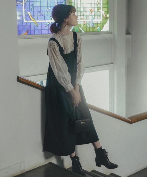 To b. by agnes b.（トゥービーバイアニエスベー）の「WR59 COMBINAISON コンビネゾン（サロペット/オーバーオール・レディース・グリーン・40/38/36）」の6枚目の写真