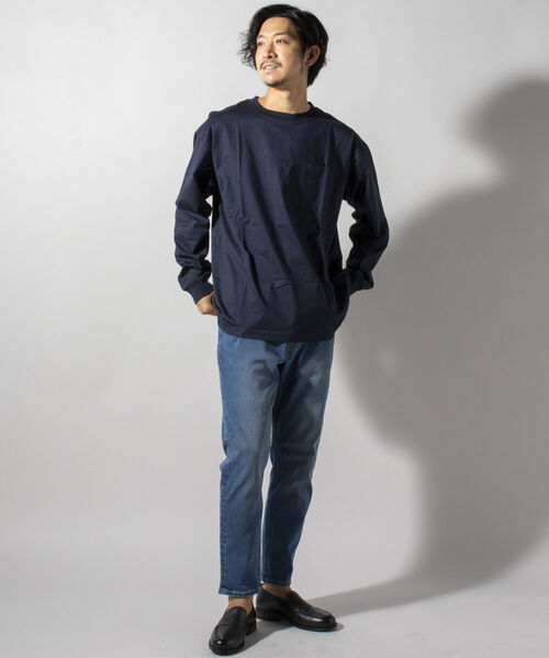 NOLLEY'S goodman（ノーリーズグッドマン）の「テーパード デニム イージーパンツ（デニムパンツ・メンズ・インディゴブルー/ブルー系その他・SMALL/MEDIUM/LARGE/X-LARGE）」の11枚目の写真