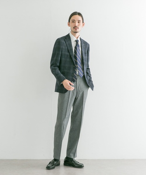 URBAN RESEARCH（アーバンリサーチ）の「URBAN RESEARCH Tailor　di Prayチェックジャケット（スーツジャケット・メンズ・ブラウン/ネイビー・44/48/46）」の9枚目の写真