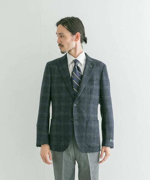URBAN RESEARCH（アーバンリサーチ）の「URBAN RESEARCH Tailor　di Prayチェックジャケット（スーツジャケット・メンズ・ブラウン/ネイビー・44/48/46）」の12枚目の写真