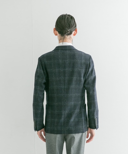 URBAN RESEARCH（アーバンリサーチ）の「URBAN RESEARCH Tailor　di Prayチェックジャケット（スーツジャケット・メンズ・ブラウン/ネイビー・44/48/46）」の3枚目の写真