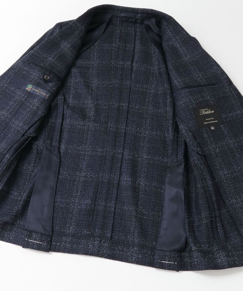 URBAN RESEARCH（アーバンリサーチ）の「URBAN RESEARCH Tailor　di Prayチェックジャケット（スーツジャケット・メンズ・ブラウン/ネイビー・44/48/46）」の8枚目の写真