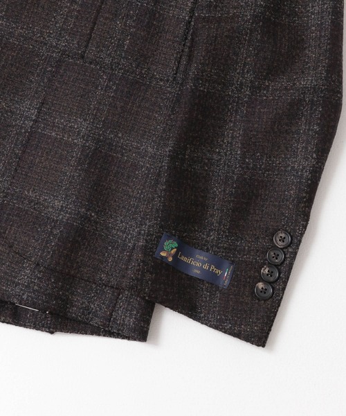 URBAN RESEARCH（アーバンリサーチ）の「URBAN RESEARCH Tailor　di Prayチェックジャケット（スーツジャケット・メンズ・ブラウン/ネイビー・44/48/46）」の6枚目の写真