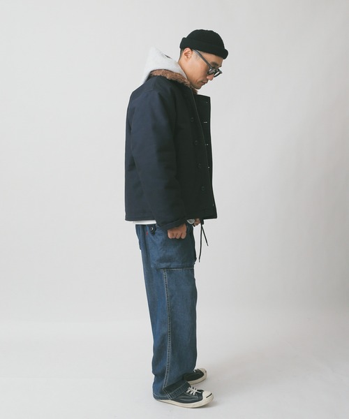 WAIPER.inc（ワイパーインク）の「新品 米海軍 U.S.NAVY N-1デッキジャケット（ミリタリージャケット・メンズ・ネイビー/ベージュ/ベージュ系その他/ブルー系その他・42/38/40/36/44）」の14枚目の写真