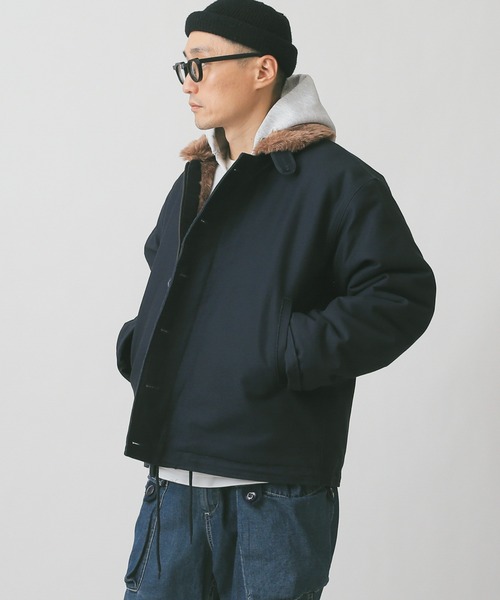 WAIPER.inc（ワイパーインク）の「新品 米海軍 U.S.NAVY N-1デッキジャケット（ミリタリージャケット・メンズ・ネイビー/ベージュ/ベージュ系その他/ブルー系その他・42/38/40/36/44）」の15枚目の写真