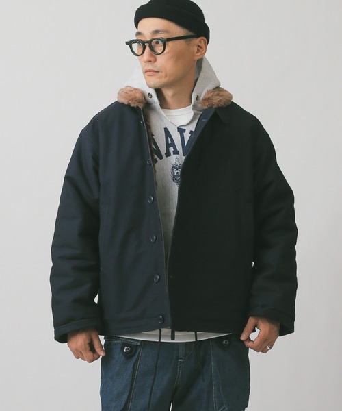 WAIPER.inc（ワイパーインク）の「新品 米海軍 U.S.NAVY N-1デッキジャケット（ミリタリージャケット・メンズ・ネイビー/ベージュ/ベージュ系その他/ブルー系その他・42/38/40/36/44）」の16枚目の写真