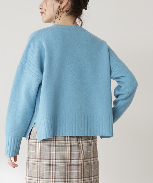 N.（N. Natural Beauty Basic）（エヌエヌナチュラルビューティーベーシック）の「◆デンスホワイトニット（ニット/セーター・レディース・ブルー/ベージュ/ホワイト/イエロー・MEDIUM）」の14枚目の写真