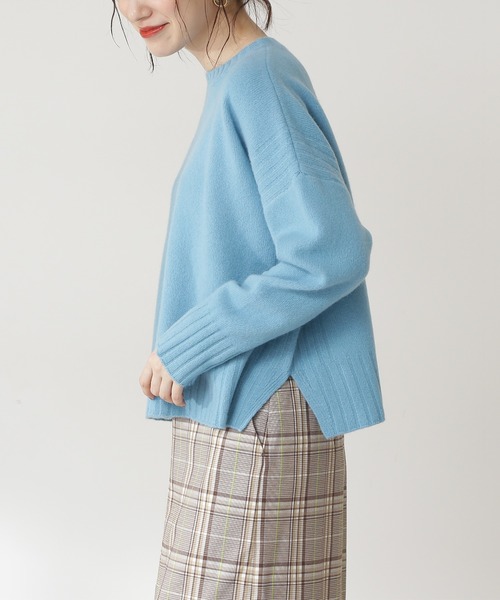 N.（N. Natural Beauty Basic）（エヌエヌナチュラルビューティーベーシック）の「◆デンスホワイトニット（ニット/セーター・レディース・ブルー/ベージュ/ホワイト/イエロー・MEDIUM）」の13枚目の写真