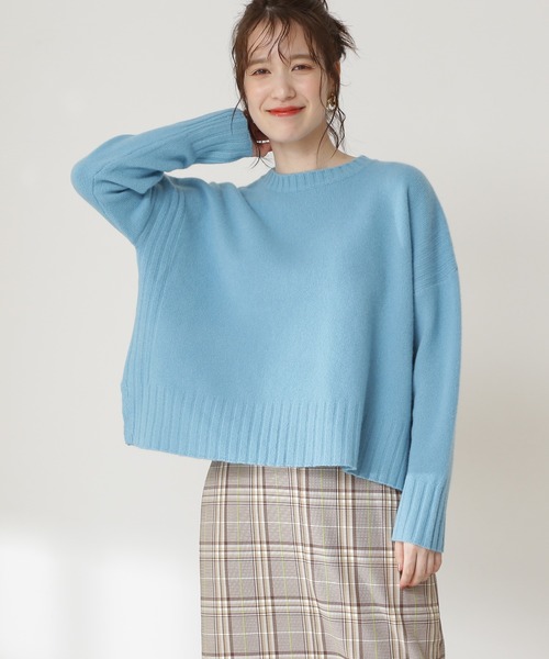 N.（N. Natural Beauty Basic）（エヌエヌナチュラルビューティーベーシック）の「◆デンスホワイトニット（ニット/セーター・レディース・ブルー/ベージュ/ホワイト/イエロー・MEDIUM）」の9枚目の写真