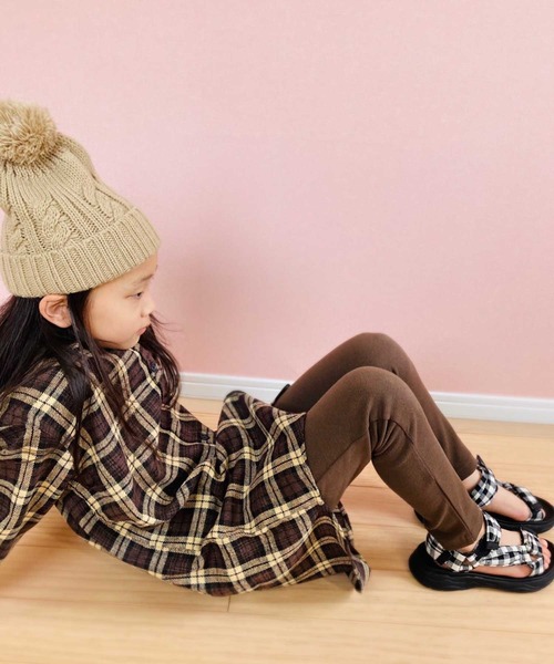 THE CASUAL（カジュアル）の「ビッグシルエットネルワンピ ネルシャツ キッズ（シャツ/ブラウス・キッズ・グリーン系/ベージュ系/レッド系/グレー系1/グレー系/ブラウン系・110cm/130cm/160cm/150cm/120cm/140cm）」の20枚目の写真