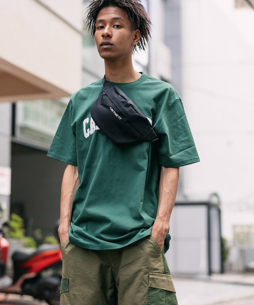 Carhartt WIP(カーハートダブリューアイピー)の「Carhartt WIP/カーハートダブリューアイピー Payton Hip Bag ウエストバッグ/ ボディバッグ ロゴ刺繍(ボディバッグ/ウエストポーチ・メンズ・ブラック/グリーン系カモフラージュ・FREE)」の22枚目の写真
