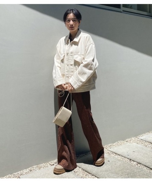 M_(エムアンダーバー)の「【M_】OGC OVERSIZED ジャケット(デニムジャケット・レディース・ブラック/アイボリー・FREE)」の19枚目の写真