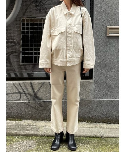 M_(エムアンダーバー)の「【M_】OGC OVERSIZED ジャケット(デニムジャケット・レディース・ブラック/アイボリー・FREE)」の20枚目の写真