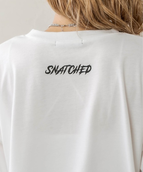 RASVOA（ラスボア）の「プリントオーバーロンＴ（Tシャツ/カットソー・レディース・ブラック/オフホワイト・FREE）」の7枚目の写真