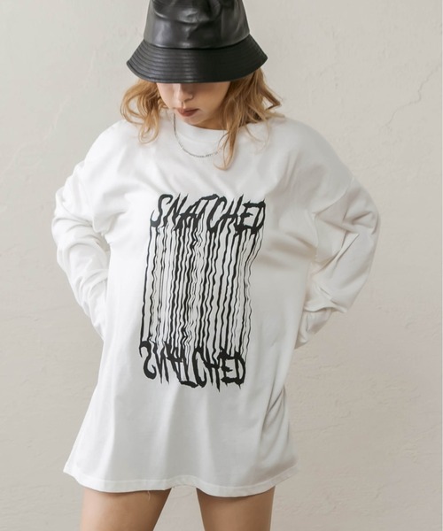 RASVOA（ラスボア）の「プリントオーバーロンＴ（Tシャツ/カットソー・レディース・ブラック/オフホワイト・FREE）」の18枚目の写真