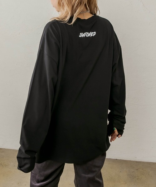 RASVOA（ラスボア）の「プリントオーバーロンＴ（Tシャツ/カットソー・レディース・ブラック/オフホワイト・FREE）」の19枚目の写真