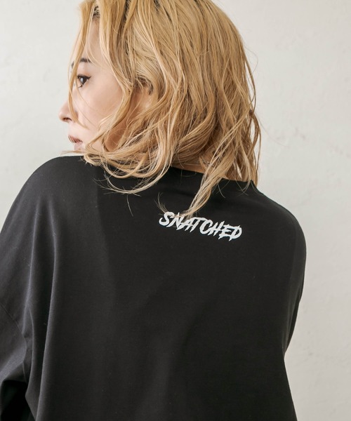 RASVOA（ラスボア）の「プリントオーバーロンＴ（Tシャツ/カットソー・レディース・ブラック/オフホワイト・FREE）」の12枚目の写真