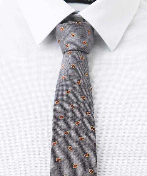 TETE HOMME(テットオム)の「三者混シリーズ シルクネクタイ(ネクタイ・メンズ・グレー系/グレー系1/グレー系2/グレー系3/ブラウン系/ブラウン系1/ブラウン系2/ブラウン系3/ネイビー系/ネイビー系1/ネイビー系2/ネイビー系3/グレー系5/ネイビー系4/ネイビー系5/ネイビー系6/グリーン系3/ネイビー系7/グレー系6/グリーン系2/ネイビー系8/グレー系4/グリーン系1・FREE)」の5枚目の写真