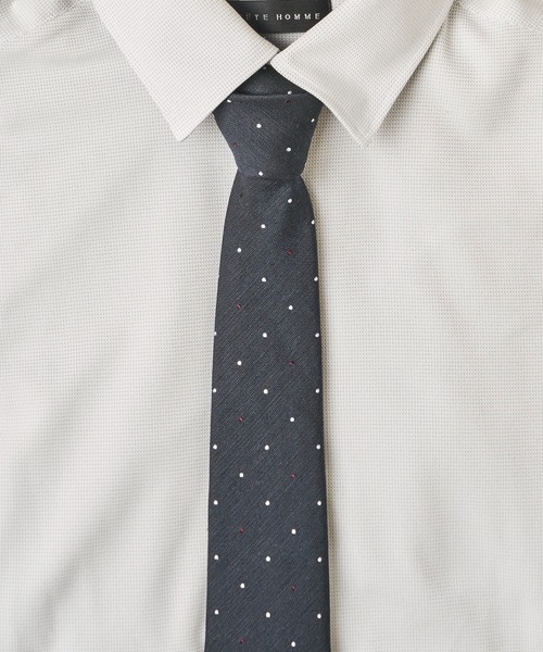 TETE HOMME(テットオム)の「三者混シリーズ シルクネクタイ(ネクタイ・メンズ・グレー系/グレー系1/グレー系2/グレー系3/ブラウン系/ブラウン系1/ブラウン系2/ブラウン系3/ネイビー系/ネイビー系1/ネイビー系2/ネイビー系3/グレー系5/ネイビー系4/ネイビー系5/ネイビー系6/グリーン系3/ネイビー系7/グレー系6/グリーン系2/ネイビー系8/グレー系4/グリーン系1・FREE)」の21枚目の写真