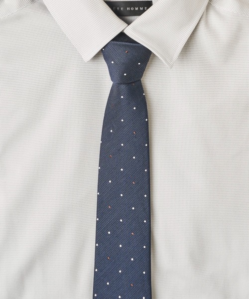 TETE HOMME(テットオム)の「三者混シリーズ シルクネクタイ(ネクタイ・メンズ・グレー系/グレー系1/グレー系2/グレー系3/ブラウン系/ブラウン系1/ブラウン系2/ブラウン系3/ネイビー系/ネイビー系1/ネイビー系2/ネイビー系3/グレー系5/ネイビー系4/ネイビー系5/ネイビー系6/グリーン系3/ネイビー系7/グレー系6/グリーン系2/ネイビー系8/グレー系4/グリーン系1・FREE)」の22枚目の写真