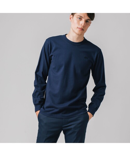LACOSTE（ラコステ）の「ジャパンメイドロングスリーブTシャツ（Tシャツ/カットソー・メンズ・ライトブラウン/ネイビー/ベージュ/ホワイト/ブラック・2/4/3/5）」の5枚目の写真