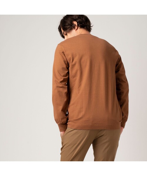 LACOSTE（ラコステ）の「ジャパンメイドロングスリーブTシャツ（Tシャツ/カットソー・メンズ・ライトブラウン/ネイビー/ベージュ/ホワイト/ブラック・2/4/3/5）」の6枚目の写真