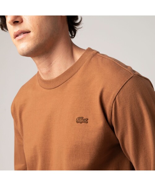 LACOSTE（ラコステ）の「ジャパンメイドロングスリーブTシャツ（Tシャツ/カットソー・メンズ・ライトブラウン/ネイビー/ベージュ/ホワイト/ブラック・2/4/3/5）」の7枚目の写真