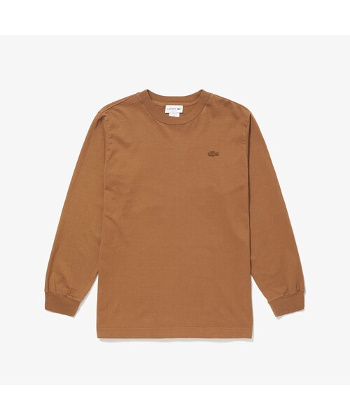 LACOSTE（ラコステ）の「ジャパンメイドロングスリーブTシャツ（Tシャツ/カットソー・メンズ・ライトブラウン/ネイビー/ベージュ/ホワイト/ブラック・2/4/3/5）」の8枚目の写真