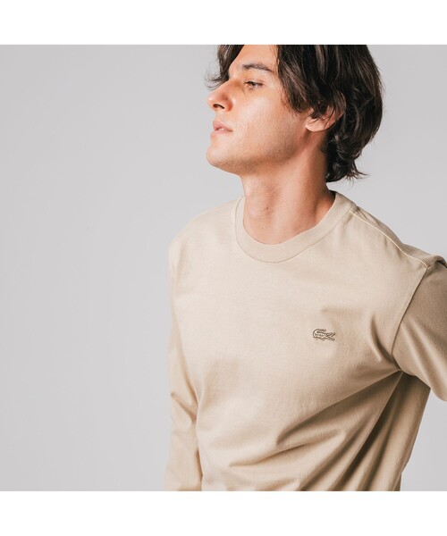 LACOSTE（ラコステ）の「ジャパンメイドロングスリーブTシャツ（Tシャツ/カットソー・メンズ・ライトブラウン/ネイビー/ベージュ/ホワイト/ブラック・2/4/3/5）」の21枚目の写真