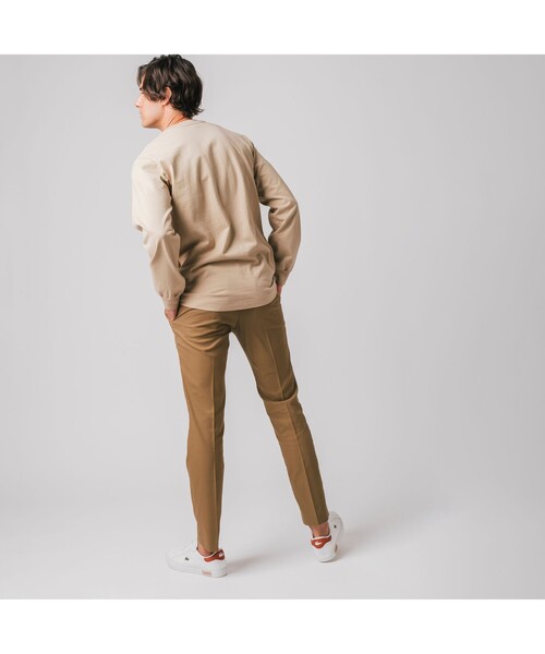 LACOSTE（ラコステ）の「ジャパンメイドロングスリーブTシャツ（Tシャツ/カットソー・メンズ・ライトブラウン/ネイビー/ベージュ/ホワイト/ブラック・2/4/3/5）」の22枚目の写真