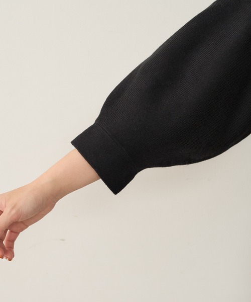 natural couture（ナチュラルクチュール）の「前後2WAYバルーンスリーブニット（ニット/セーター・レディース・ブラウン/ベージュ/グリーン/ブラック/アイボリー/ピンク・FREE）」の19枚目の写真