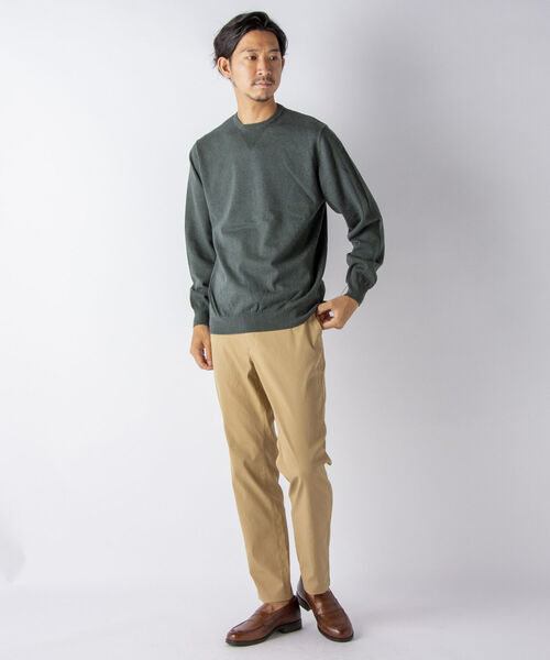 NOLLEY'S goodman（ノーリーズグッドマン）の「コットンカシミヤ プルオーバーニット（ニット/セーター・メンズ・オレンジ/ネイビー/グリーン・M/L）」の13枚目の写真