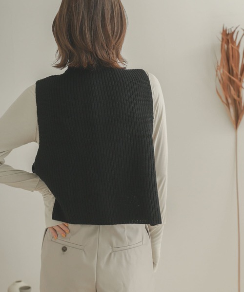 SENSE OF PLACE by URBAN RESEARCH（センスオブプレイスバイアーバンリサーチ）の「サムホールタートルネックトップ（Tシャツ/カットソー・レディース・ブラック/グリーン/アイボリー・ONE）」の7枚目の写真