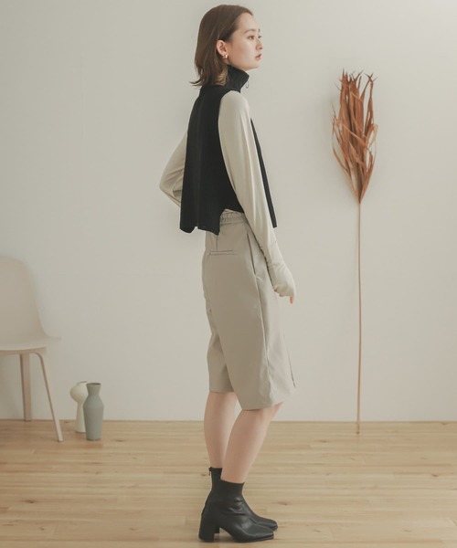 SENSE OF PLACE by URBAN RESEARCH（センスオブプレイスバイアーバンリサーチ）の「サムホールタートルネックトップ（Tシャツ/カットソー・レディース・ブラック/グリーン/アイボリー・ONE）」の11枚目の写真