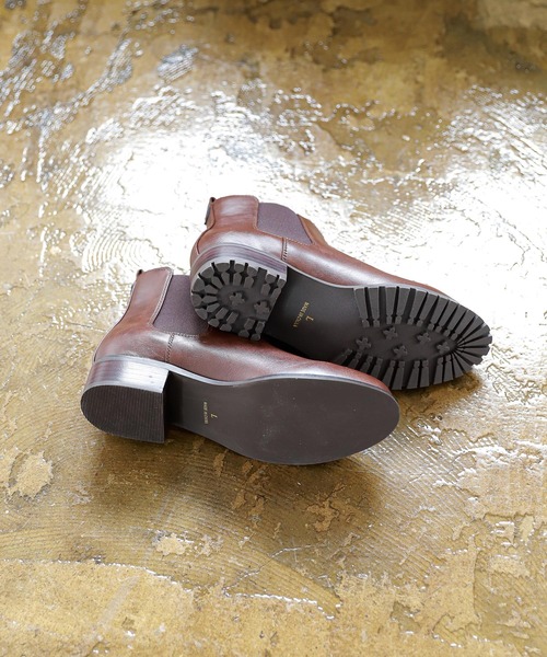 studio CLIP（スタディオクリップ）の「【一部店舗限定】こだわりサイドゴアブーツ21[タンクソール]（ブーツ・レディース・ブラック/ブラウン/ベージュ・SMALL/LARGE/MEDIUM/X-LARGE）」の7枚目の写真