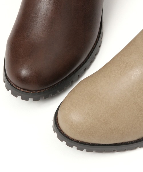 studio CLIP（スタディオクリップ）の「【一部店舗限定】こだわりサイドゴアブーツ21[タンクソール]（ブーツ・レディース・ブラック/ブラウン/ベージュ・SMALL/LARGE/MEDIUM/X-LARGE）」の21枚目の写真