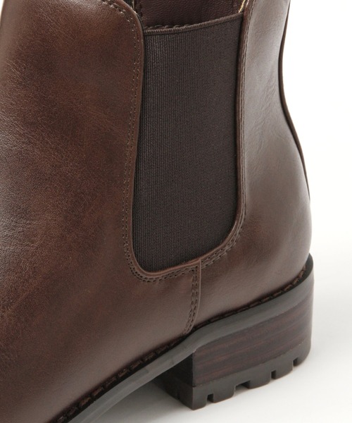 studio CLIP（スタディオクリップ）の「【一部店舗限定】こだわりサイドゴアブーツ21[タンクソール]（ブーツ・レディース・ブラック/ブラウン/ベージュ・SMALL/LARGE/MEDIUM/X-LARGE）」の5枚目の写真