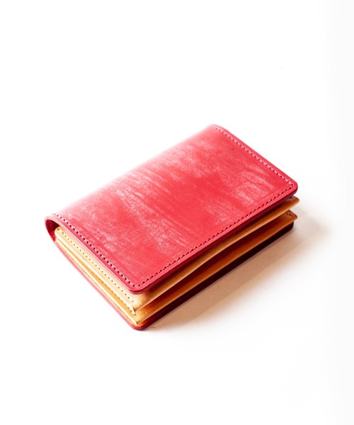 SEVESKIG(セヴシグ)の「SEVESKIG/セヴシグ/レザーカードケース/Bridle leather Card case(カードケース・メンズ・パープル/レッド/ブラック・FREE)」の3枚目の写真