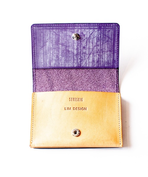 SEVESKIG(セヴシグ)の「SEVESKIG/セヴシグ/レザーカードケース/Bridle leather Card case(カードケース・メンズ・パープル/レッド/ブラック・FREE)」の4枚目の写真