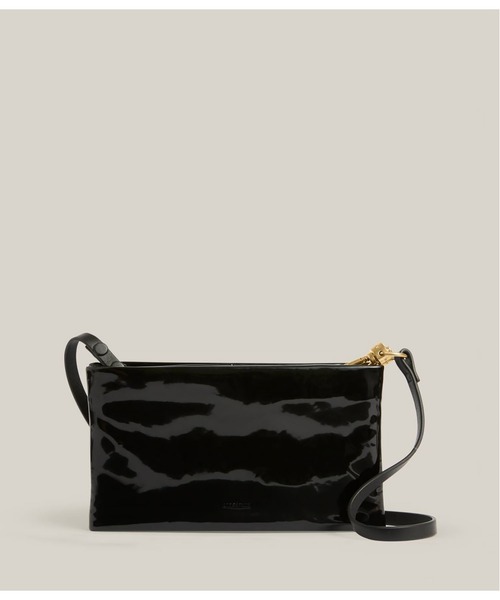 ALLSAINTS(オールセインツ)の「MILA LEATHER DOUBLE POUCH BAG | MILA レザー ダブル ポーチ バッグ(ショルダーバッグ・レディース・ブラック・ONE SIZE)」の8枚目の写真