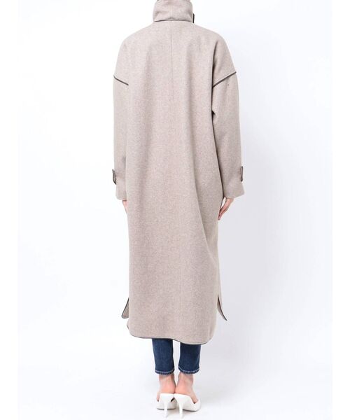 GYDA（ジェイダ）の「2way standコートllarパイピングコート（その他アウター・レディース・ブラック/モカ・FREE）」の20枚目の写真