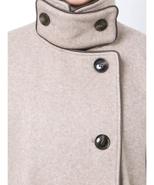 GYDA（ジェイダ）の「2way standコートllarパイピングコート（その他アウター・レディース・ブラック/モカ・FREE）」の9枚目の写真