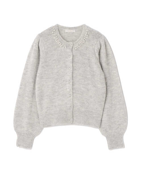 PROPORTION BODY DRESSING(プロポーションボディドレッシング)の「ボリュームスリーブパールジュエルカーデ / 1211274002(カーディガン/ボレロ・レディース・グレー/グリーン系その他/ボルドー・FREE)」の21枚目の写真