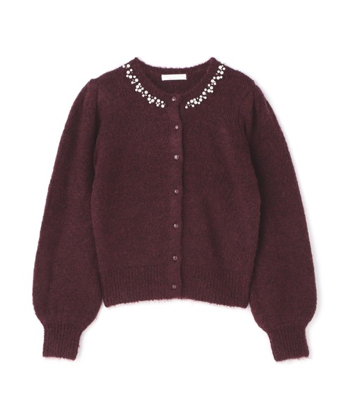 PROPORTION BODY DRESSING(プロポーションボディドレッシング)の「ボリュームスリーブパールジュエルカーデ / 1211274002(カーディガン/ボレロ・レディース・グレー/グリーン系その他/ボルドー・FREE)」の20枚目の写真