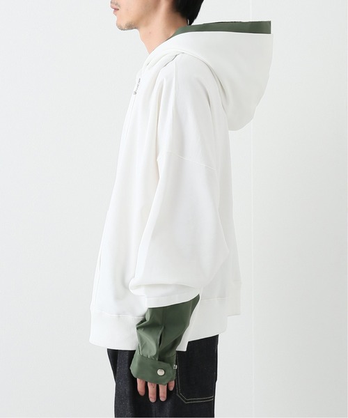 no.(ナンバー)の「【NO. / ナンバー】LAYERED SWEAT HOODY(パーカー・メンズ・ブラック/ホワイト・MEDIUM)」の17枚目の写真