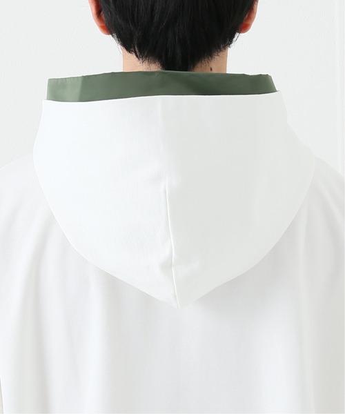 no.(ナンバー)の「【NO. / ナンバー】LAYERED SWEAT HOODY(パーカー・メンズ・ブラック/ホワイト・MEDIUM)」の7枚目の写真